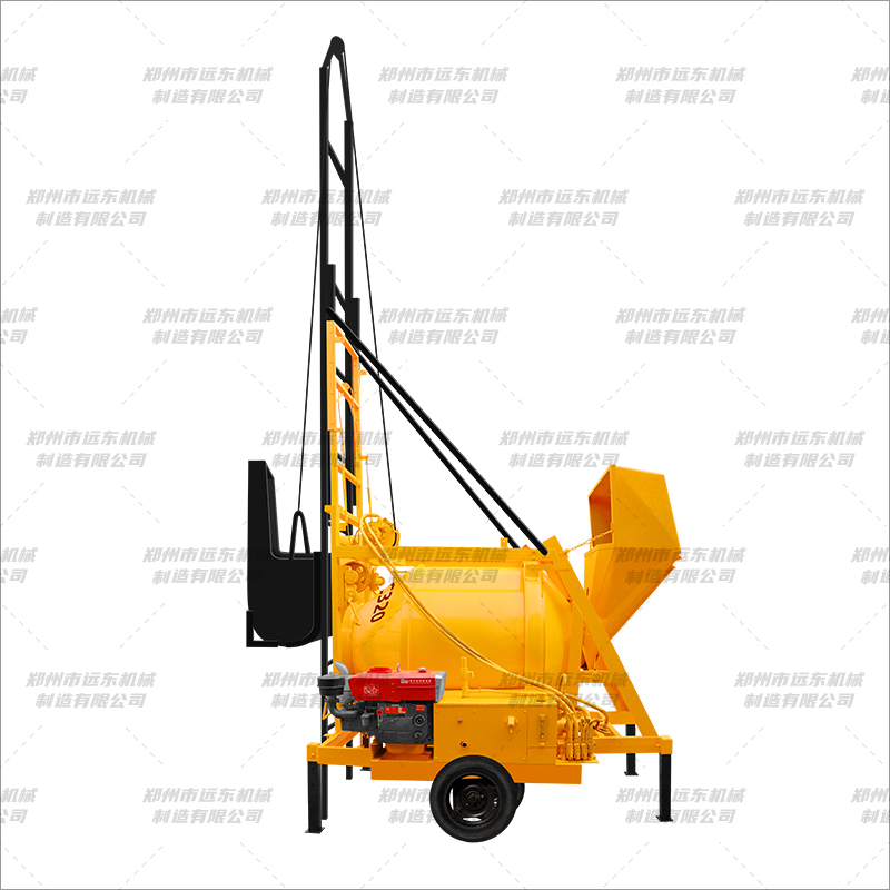 JZC320-500型柴油手動款爬梯翻斗攪拌機(圖1) JZC320-500型柴油手動款爬梯翻斗攪拌機(圖1)